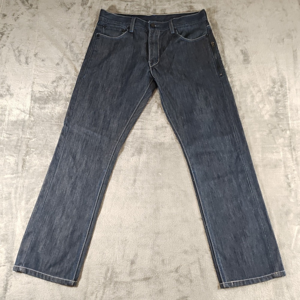 Levi's 511 Skinny Black Label Jeans Men's 36x30 Side‎ Zip Pocket Fits 34x29.5